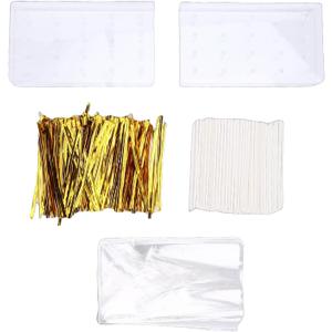 MAVIS LAVEN Cake Pop Stand, Candy Holder Display Stand Double Layer Design with 100 Sticks Wrapping Papers Cable Ties for Dessert Table Birthdays Baby Shower Weddings