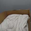 CozyLux Beige Queen Comforter Set, 3 Pieces Boho Solid Breathable Quilted Style Bedding Sets, Luxury Fluffy Soft Bed Set with Down Alternative Comforter for All Season (1 Comforter & 2 Pillowcases)