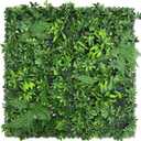 Artificial Green Boxwood Grass Panels: 20"x 20"(24P) UV Protected