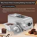 Dyna-Living Chocolate Melting Pot 2-Tanks Chocolate Tempering Machine
1000W Chocolate Melter Pot for Melting Chocolate Candy, Electric Chocolate Warmer Pot for Home, Easy to Clean