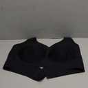 Vertvie Jelly Bras for Women Plus Size Minimizer Soft Wireless Push Up Bra Full Supportive Older Lift Back Coverage Bralette (46C, Black)