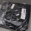 COSY HOMEER Bathroom Rugs Mat 24x36 Absorbent Non-Slip Bath Mat Plush Shaggy Machine Washable Bath Rugs Soft Polyester Bath Mats for Bathroom Floor,Tub and Shower,Black