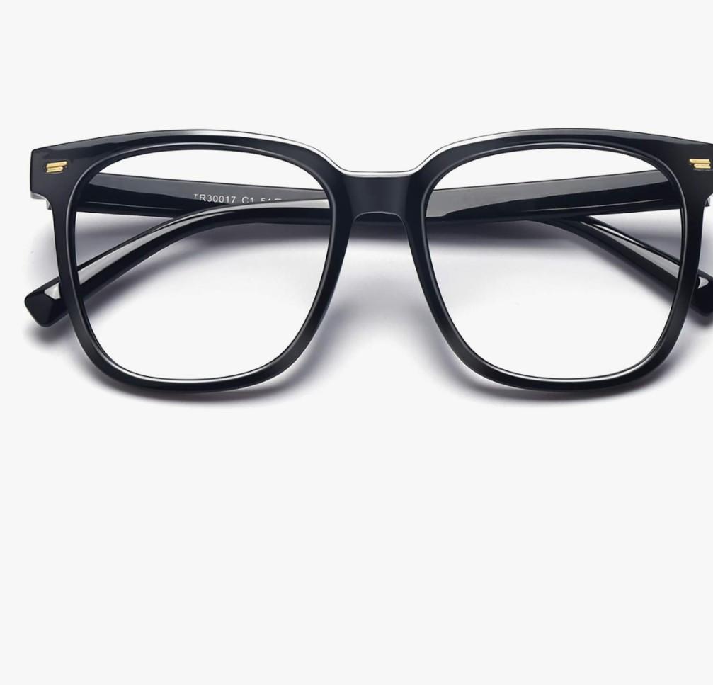 PANNER Oversized Square Blue Light Blocking Glasses for Women Men Anti Glare Reduce Eyestrain Computer Glasses