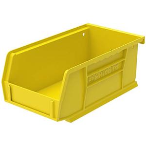 Akro-Mils 30220 AkroBins Plastic Storage Bins, Space-Saving Stackable Bins for Garage, Pantry, Craft Organization, 7-Inch x 4-Inch x 3-Inch, Yellow, 12-Pack