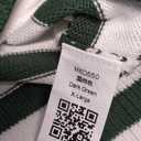 Saodimallsu Womens Striped Cardigan Sweaters Cropped Fall Button Open Front Long Sleeve Knit Sweater Coat with Pockets, Extra large, Dark Green 
