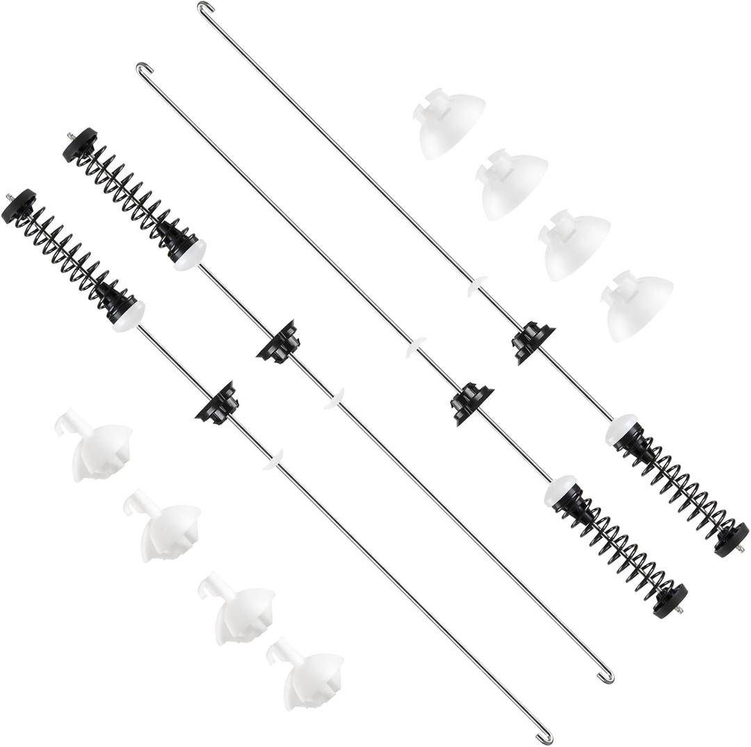 Upgraded W11400156 W11187091 2026 Washer Suspension Rod Kit 4pcs Compatible with Whirlpool Maytag Kenmore Crosley Washer, Replacement Part 4962542 AP6976426 PS12731247 EAP12731247 PD00065760