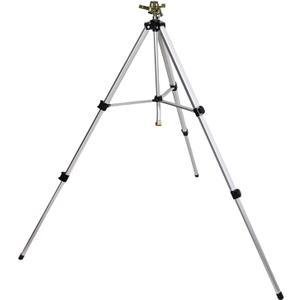 Impact Sprinkler Head on Tripod Base, Heavy Duty Lawn Sprinklers, 360 Degree Large Area Irrigation, Metal Sprinkler Nozzle with Solid Alloy Metal Extension Legs (50in)