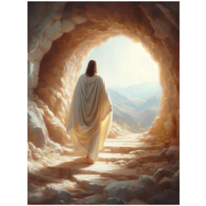 Jesus Canvas Wall Art Size 12x16 inch, 
He is Risen | Christ Resurrection | Easter Painting | Jesus