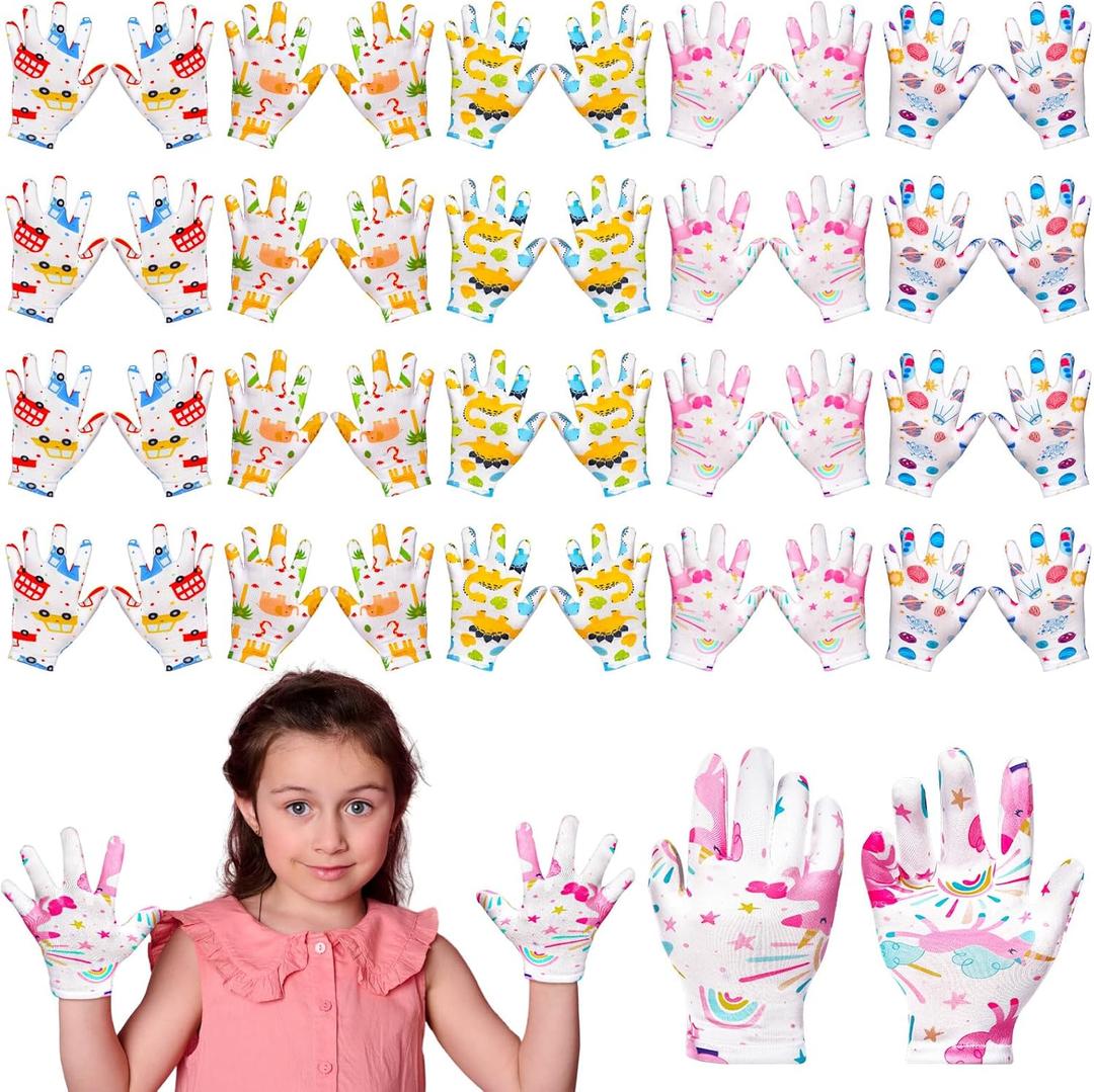 Xtinmee 20 Pairs Eczema Gloves for Kids Cotton Moisturizing Gloves for Sensitive Irritated Skin Eczema Reusable Elastic Hand Cover Soft and Does Not Hurt(Age 4-5 Years)