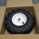 GICOOL 13x5.00-6" Tubeless Tiller Tire and Wheel, 1" Axle Size, 3-1/8" Centered Hub, 13x5-6 Agriculture Super Lug Tractor & Trencher Tire Replacement, 1 Pack