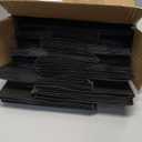 METRONIC Black Gift Bags 5.25 x 3.75 x 8 Inch 100 Pack, Small Paper Bag Bulk with Handles, Heavy Duty Shopping Bags for Party Favors, Retail, Birthday, Weddings, Takeout