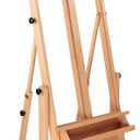 Creative Mark Savannah Studio Easel - Portable Lightweight Art Easel with Adjustable Angles with Wheels - Ideal for Artist, Perfect for Painting - Storage Drawer - Natural Finish - Ideal for Artist