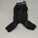 Winter Waterproof Dog Snowsuit – Full Body Outdoor Jacket with Leash Ring, Fleece Lining, Windproof Reflective 4-Leg Dog Coat for Small to Large Dogs Black XXS