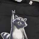 Retro Raccoon Rock Music Gift Men Kids Women Funny Raccoon T-Shirt Size XL