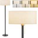 Cordless Rattan Floor Lamp with 3 Color Temperature, Dimmable Rechargeable Farmhouse Floor Lamp with Pull Cord Switch Boho Tall Standing for Living Room/Bedroom/Home Bulb Included (White)