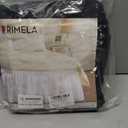 RIMELA Black Bed Skirt Queen Size 15 Inch Drop, Elastic Bed Skirting for Bed Base and Frame, Bedding Dust Ruffle Easy to Install, Lightweight Wrap Around Adjustable Bedskirt