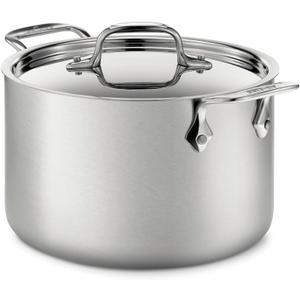All-Clad D5® Stainless Steel 4 Qt Soup Pot with Lid, Made in the USA