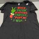 Rock Paper Scissors Throat Punch I Win Green Hand Costume T-Shirt
Size Small Ladies
