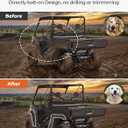 KEMIMOTO Fender Flares Compatible with Can Am Defender HD 5/ HD8/ HD10 and Defender MAX 2016-2026, Front and Rear Extended Mud Guards, Replace OEM #715006821 715002424 715006822