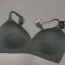 Maidenform Women's, Everyday Luxe T-Shirt, Wireless Convertible Bra, Pewter Green 36D