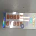 BTArtbox Square Ombre Press On Nails -Soft Gel Press On Nails Short with Nail Glue, 16 Sizes - 32 Reusable Fake Nails Kit, Vanilla Cream