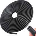 SYOAUTO 13Ft(4M) Door Edge Guard Black Car Door Protector Edge Guards Rubber Auto Door Trim U Shape Build in Metal Sheet No Need Adhesive Easy to Cut Fit for Most Vehicles