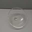 10 Inch Borosilicate Glass Microwave Splatter Cover for Food, All Glass Tall Splatter Guard Microwave Plate Light Serving Dish Covers Lid with Handle for Heating Food