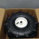 11x4.00-4" Tiller Tire and Wheel, 3/4" Axle Size, 3-1/8" Centered Hub, Compatible with Craftsman & Troy-Bilt Tiller Replacement