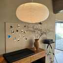 large White Oblate Pendant Lamp Shade 55.5cm(21.85in) Chinses lantern Home Decor Paper Ceiling Lampshade