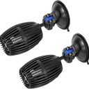 AQUANEAT 2 Pack Aquarium Circulation Pump, 480 GPH Fish Tank Powerhead, Saltwater Wave Maker, Submersible Water Pump with Suction Cup
