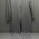 Mrskoala Women Long Sleeve Bodycon Jumpsuit One Piece Zip Up Romper (XX-Large, Grey)