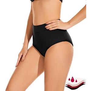 OVRUNS Period Swimwear Bikini Menstrual Leakproof Swim Bottoms Waterproof for Teens Girls Women XS