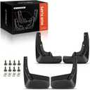 A-Premium Set of 3PCS Mud Flaps Splash Guards Mudguards Mudflaps with Hardware Kits Accessory Compatible with Toyota Venza, 2009-2016, Sport Utility, Front and Rear (Driver & Passenger Sides)