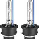 D2S HID Xenon Headlight Bulbs for Acura 2004-2014 TL TSX & 2007-2015 MDX RL RDX & 2013-2015 ILX & 2010-2013 ZDX, 8000K White Blue OEM 35W D2SC1 Bi-Xenon AFS Dipped Lights Headlamp, 2 Pack