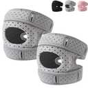 Relieflex Knee Brace,With Gel Padding,2PCS Knee Brace for Women Men,Pain Relief Adjustable Patellar Tendon Support Sleeves Brace Knee Joint Strap for Hiking,Tennis,Arthritis,Running,Football,Injury Recover(Grey,S/M)