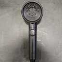 3-Speed Adjustable Filtered Shower Head With One-Click Water Stop, High Pressure Handheld Shower For Spa-Grade Bath Experience(Gun grey) (4 Inch)