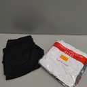 FULLSOFT High Waisted Biker Shorts for Women-5" Tummy Control Fitness Athletic Workout Running Yoga Gym Shorts (Small-Medium, Z-black, Dark Grey, White)