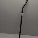Medline Tall Steel Bariatric Heavy Duty Offset Handle Cane, Adjusts 3748", 500 lbs. Capacity, for Men & Women with Foot & Leg Injuries, Walking Cane & Stick for Adults and Elderly, Black
