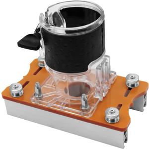 Wood Trimmer Router Base, 2 in 1 Compact Wood Palm Router Base Router Slotting Bracket for Carbinet Closet Furniture, Suitable for Inside Diameter 65mm Trimming Machine