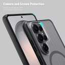 Nillkin for Samsung Galaxy S26 Ultra Magnetic Case, [Compatible with MagSafe] Mil-Grade Shockproof Protective Bumper Hard Cover Slim Phone Case for Galaxy S26 Ultra Cases Clear Black
