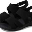 Skechers Women's Arya-Modern Muse Sandal (10, Black/Black)