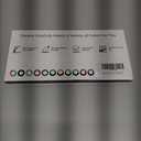 Coukre Silicone Spatula Set of 5,High Temperature Resistant, Food Grade Silicone, Dishwasher Safe, for Baking, Cooking (Pure Colorful A)