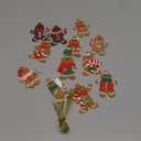 Gingerbread Man Ornaments for Christmas Tree, 12pcs Assorted Gingerbread Figurines Ornaments, Christmas Tree Hanging Decorations, 3 Inch Tall