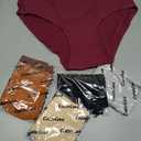 Caterlove Women's Seamless Underwear No Show Stretch Bikini Panties Silky Invisible Hipster 6 Pack (Medium)