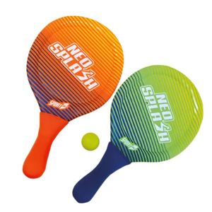 2 x Paddle Set, paddle racket and balls for beach play