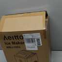 Aeitto Ice Makers Countertop, 9 Ice Cubes Release in 6 Mins, 26Lbs/24H, 2 Sizes of Bullet Ice Machine,Self-Cleaning Portable Ice Maker with Ice Scoop and Basket for Home Kitchen Office Bar RV, White