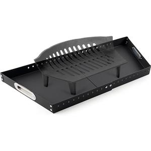 Adjustable Fireplace Tray for Ash Collection, Expandable Ash Pan for Up to 31" Fireplace Grates, Galvanized Steel Ash and Ember Holder Pan, Fireplace Pan Included Nuts and Bolts
, 3 pieces, black