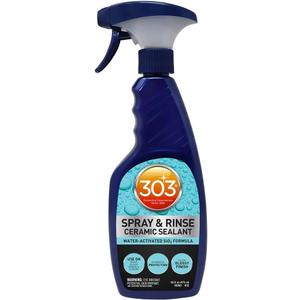 303 Products Spray & Rinse Ceramic Sealant  Quick Ceramic Coating  Water-Activated SiO2 Formula  6 Months of Protection  Water Repellent Ceramic Spray  Easy to Use  16 Oz (Pack of 1) (30262)