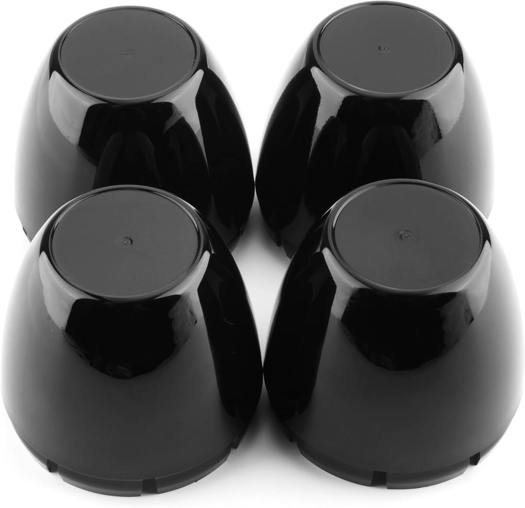 RTRHINOTUNING 2.75" Wheel Center Caps Compatible with 2-3/4" Bore Centerline AutoDrag Dome Center Cap for Rim, OD: 2.85"(72.5 mm) ID: 2.75"(70 mm) 4 PCS Black Hub Caps