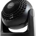 IRIS USA WOOZOO Small Desk Fan, 360° Vertical Tilt, Quiet Table Fan, Black, Small Standard